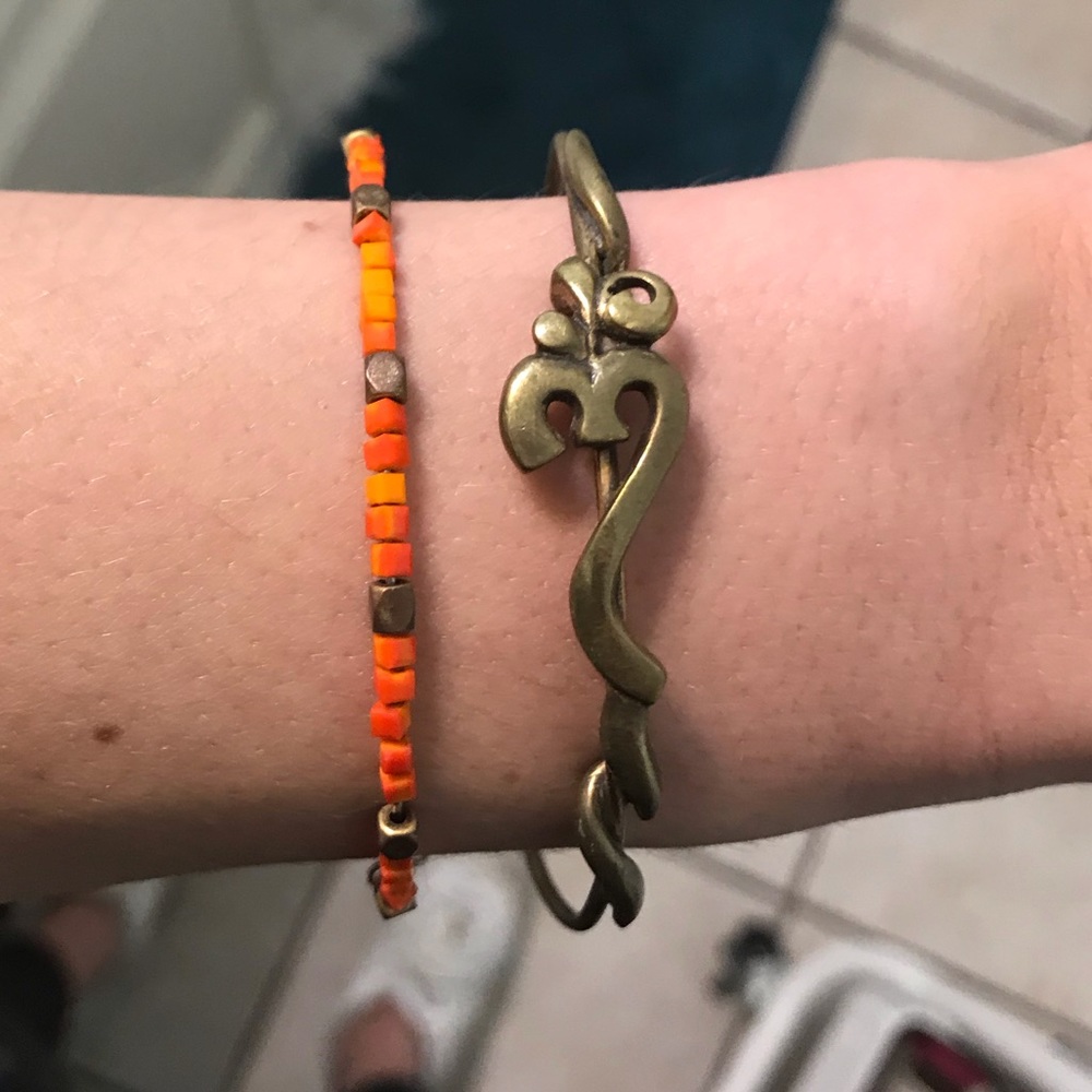 set of 2 alex & ani bracelets